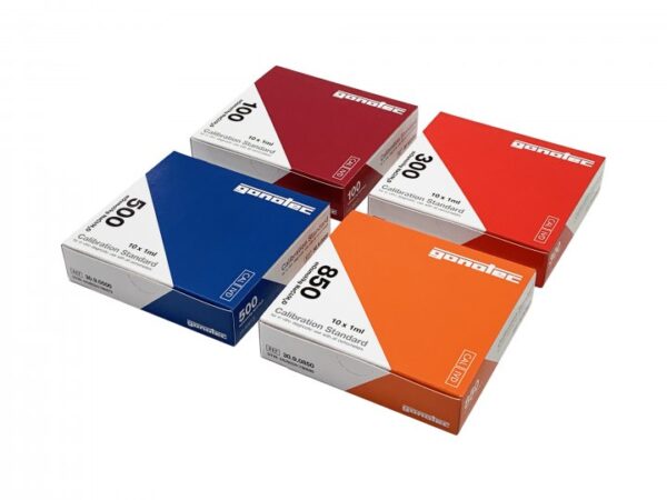 GONOTEC calibration standards 100, 300, 500 and 850 mOsmol/kg H2O